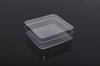 Caja cuadrada de cristal transparente de punto caja de plástico transparente PS embalaje almacenamiento caja pequeña caja de embalaje por inyección para auriculares Bluetooth