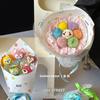 Papel de regalo con ondas de colores divertidos y puntos, papel de regalo de flores divertido para niños, hecho a mano, materiales creativos de floricultura para bricolaje, materiales de floristería