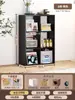 Aparador de Comedor para el Hogar Gabinete de Almacenamiento Integrado Montado en la Pared Gabinete de Acero Gabinete Lateral Estrecho de 30cm Gabinete Alto Almacenamiento para Sala de Estar