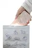 Bolsas Sellables Frescas de Papel de Aluminio, Bolsas Auto-Sellables Opacas Específicas para Refrigerador para Almacenamiento y Porcionamiento de Comida para Bebés