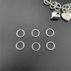Accesorios de bricolaje de aleación de plata brillante, colgante de conexión porosa de tres agujeros para múltiples colgantes, pulsera de horquilla antigua, materiales de joyería con cuentas