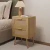 Comercio Exterior Transfronterizo Amazon Hecho a Medida Estilo Bohemio Ratán Mesita de Noche Armario de Almacenamiento Personalización Directa de Fábrica