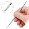 Dispositivo removedor de unhas de cabeça dupla em aço inoxidável Conjunto de 3 peças Colher para sulco de unha Dispositivo removedor de limpador de unhas Conjunto de ferramentas de manicure para unhas