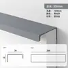 Moderno Simples Sem Fenda Porta de Armário Guarda-Roupa Invisível Perfil de Alumínio Lado do Cartão Puxador Estendido Liga de Alumínio