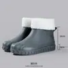 Botas de lluvia para mujer de caña corta botas rojas de moda para usar en las cuatro estaciones botas de lluvia de PVC impermeables antideslizantes resistentes al desgaste para salir a trabajar