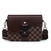 Bolso Mensajero de Silla de Montar Creativo Elegante Unisex con Solapa, Bolso de Hombro Cruzado de Moda Casual de Negocios