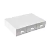 Caja de almacenamiento de cosméticos tipo cajón, caja de acabado de papelería de escritorio de oficina, caja de almacenamiento apilable de múltiples capas con combinación libre