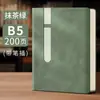 Cuaderno de aspecto elegante con ranura para bolígrafo, Bloc de notas de trabajo de oficina de cuero texturizado personalizado con logotipo impreso