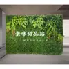 Pared de Fondo Decorativa de Enverdecimiento Vertical Césped Biónico Pared de Imagen Flor de Rosa Planta de Enverdecimiento Rosa Pared Vegetal Artificial Verde Planta