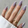 Unhas Postiças Transfronteiriças com Acabamento de Luxo, Unhas Postiças Estilo Francês com Gradiente de Cor Nude, Peças de Unha Simples e Versáteis