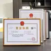 Marco para licencia de negocio tamaño A3 A4, combinado con los tres certificados, para colgar en la pared, marco para certificado de licencia de higiene alimentaria y catering