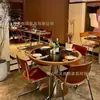 Cafeteria Famosa na Internet Loja de Sobremesas Conjunto de Mesa e Cadeiras de Mármore Conjunto de Mesa e Cadeiras de Bar Retrô Americano Mesa de Jantar para Pequeno Bar