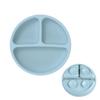 Prato para Bebê, Tigela de Comida de Silicone de Grau Alimentício com Ventosa para Bebê, Prato Dividido Infantil, Utensílios de Alimentação Integrados