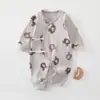 Mameluco de Mariposa para Bebé Recién Nacido Primavera y Otoño Algodón Puro Clase A Ropa para Bebé Sin Costuras 0-3 Meses Mono para Recién Nacido