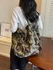 Bolsos Casuales de Gran Capacidad al por Mayor para Mujer 2025 Nuevo Bolso Tote Estampado de Leopardo Bolso de Lona Camuflado de Moda