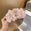 Vacaciones en la playa clip floral de plátano para el pelo pinza de garra floral de dopamina para recogidos en la parte posterior de la cabeza accesorio para el cabello adorno para el pelo