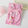 Comercio Exterior Transfronterizo Kuromi Unicornio Diadema Antideslizante Accesorios para el Cabello Lindo Dibujo Animado Set de Llavero de Diadema de Princesa para Niños