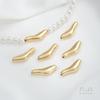 Bolsa de oro de 14K forma especial corazón tridimensional cuentas con agujero pasante cuentas de barroco para palillo de dientes material para joyería DIY hecha a mano con perlas