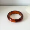 Pulsera Redonda de Resina con Degradado Transfronteriza, Estilo de Nicho de Gama Alta, Accesorio Sencillo y Elegante para el Uso Diario de Mujer