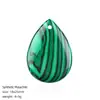 Colgante de Cristal Natural Forma de Gota de Agua 18*25mm Hecho a Mano DIY Collar Pulsera Pendientes con Agujero Collar de Ágata Forma de Gota de Agua