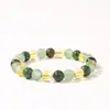 Dropshipping Transfronteiriço de Cordões de Contas de Citrino Amarelo de Comércio Exterior, Pulseiras de Pedra Europeias e Americanas, Pulseiras de Pedra Natural de Turquesa Africana de Cristal