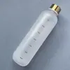 Copo de Água de Plástico Amazon 1000ml Graduado Cor Degradê Fosco Espacial Copo Esportivo de Grande Capacidade
