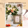 Acrílico Tarjeta de Asiento Forma de Arco DIY Acrílico Transparente en Blanco Tarjeta de Número de Mesa para Fiesta de Boda