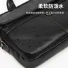 Bolsa de Portátil de Alta Gama para Viajes de Negocios 14 pulgadas para Hombres y Mujeres Felpa Resistente a Golpes Impermeable Piel de PU Bolsa para Portátil