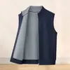 Chaleco Térmico Espeso de Lana Modal para Hombre Suéter de Capa Base Otoño Invierno 2026 Nuevo Chaleco de Punto Gilet