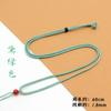 Colar de pingente de jade ajustável simples tecido à mão corda Yu Pei Ping An fivela pendurado cordão de pescoço masculino e feminino atacado