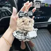 Chaveiro de Pelúcia Divertido de Batata, Saia Pequena Xadrez, Pingente de Bolsa de Boneca Fofo, Enfeites Criativos de Boneca