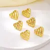 Brincos Triangulares Texturizados Versáteis, Fashionáveis e Criativos, Estilo Europeu e Americano Transfronteiriço, Brincos de Coração Fashionáveis e Exquisitos