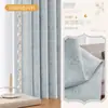 Cortinas de Quarto Florais Estilo Francês Dupla Face Morris com Toque de Cor Creme de Alta Qualidade, Cortinas Blackout para Sala de Estar e Quarto Infantil, Cortinas Shaoxing Keqiao