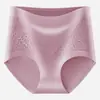 Ropa interior de algodón de cintura alta para mujeres de mediana edad y ancianas, que contrae el abdomen, levanta las caderas, para chicas regordetas, talla grande, equipo antibacteriano, calzones para mamá
