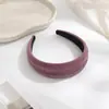 Nueva Diadema Retro de Banda Ancha y Corona Alta Diadema de Temperamento Francés de Alta Gama Hace la Cara Más Pequeña Pinza para el Cabello de Moda Accesorios para el Cabello