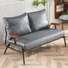 Mesa y Sillas de Madera Maciza Combinación Silla para Cafetería Silla para Restaurante Tienda de Té con Leche Recepción de Hotel Sofá de Tela Restaurante Comercial