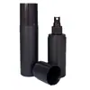 Fornecimento em estoque do fabricante de frascos com tampa spray preta, feitos de material HDPE, frascos plásticos universais para loção de 100-200ML
