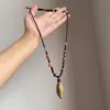 Nova Colar Pingente Bodhi Estilo Chinês Boêmio Corrente de Suéter Estilo Étnico Nicho Feminino Acessórios Estilo Chinês Retro Zen