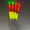 Alas de plumas EVA boya electrónica brillante de vértice boya para carpa plateada un ojo de pez llamativo boya para pesca en el mar boya luminosa boya externa para lance largo
