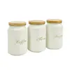 Frasco de Almacenamiento de Botella de Boca Estrecha Creativo Tapa de Bambú Frasco de Especias para Cocina Contorno Frasco de Azúcar para el Hogar Frasco de Café Frasco de Almacenamiento de Té
