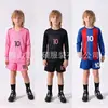 2026 Uniforme de Fútbol de Manga Larga Transfronterizo para Niños Conjunto de Jersey de Miami para Estudiantes de Primaria y Secundaria Uniforme de Equipo de Entrenamiento de Competición Venta al por Mayor
