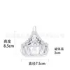 Estilo Ins Tarro Transparente de Almacenamiento con Tapa de Gota Tarro de Almacenamiento de Joyería de Vidrio sin Plomo Pendientes Pulsera Cuerda para el Cabello Pinza para el Cabello