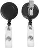 Amazon Hot Spot Clip Trasero Giratorio de 32 mm Pinza de Cocodrilo Negra Hebilla de Fácil Extracción Hebilla Telescópica para ID Extracción Fácil