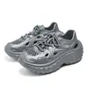 Sapatos Croc Verão Masculino Vazado Respirável Sapatos de Dedo com Sola Grossa Cadarço Sapatos de Praia Estilo Casal Sandálias para Esportes ao Ar Livre para Homens