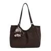 Bolso tote plisado de nicho estilo coreano para mujer, nueva colección otoño 2026, bolsa de gran capacidad, adecuado para estudiantes universitarios y personas que van al trabajo, bolso de hombro