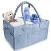 Fabricante Bolsa de mensajero Bolsa para pañales y cosméticos Multifuncional Hogar Materno e Infantil Almacenamiento de pañales Bolsa para pañales de fieltro