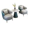 Oficina de ventas moderna de lujo ligero Departamento de ventas Negociación Una mesa Cuatro sillas Mesa redonda pequeña Mesa de negociación Mesa de negociación de recepción Combinación de mesa y silla de negociación