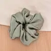 Scrunchie de Cetim de Seda de Alta Qualidade Estilo Francês para Mulheres, Novo Elástico de Cabelo, Faixa Elástica para Rabo de Cavalo, Acessório de Cabelo