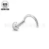 Stud para Ceja Curva de Aleación de Titanio F136, Barra para Oreja, Cuidado del Oído, Estilo Simple, Stud para Nariz de Mujer, Stud para Labio, Venta al por Mayor desde la Fábrica de Origen