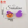 Nova série de Halloween transfronteiriça acessórios artesanais DIY de cola cremosa e resina para acessórios de cabelo, presilhas de cabelo, pingentes e enfeites